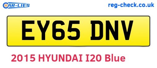 EY65DNV are the vehicle registration plates.