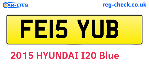 FE15YUB are the vehicle registration plates.