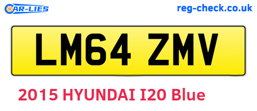 LM64ZMV are the vehicle registration plates.