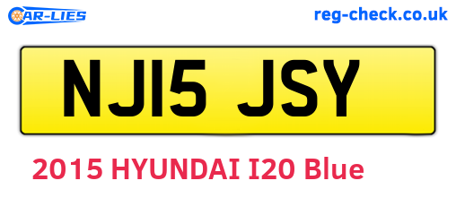 NJ15JSY are the vehicle registration plates.