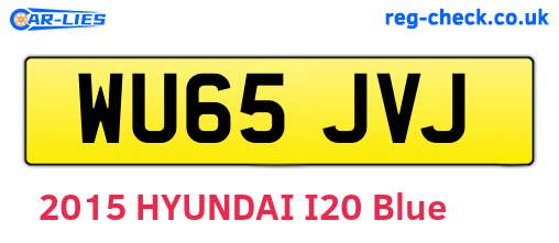 WU65JVJ are the vehicle registration plates.