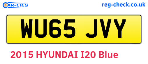 WU65JVY are the vehicle registration plates.