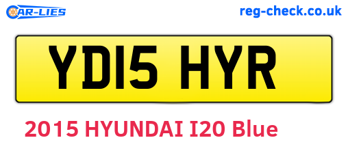 YD15HYR are the vehicle registration plates.
