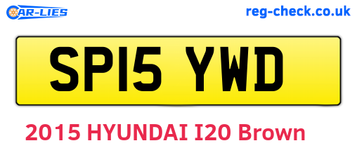 SP15YWD are the vehicle registration plates.