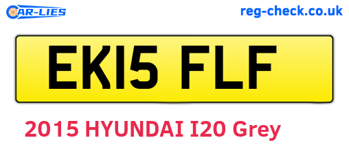 EK15FLF are the vehicle registration plates.
