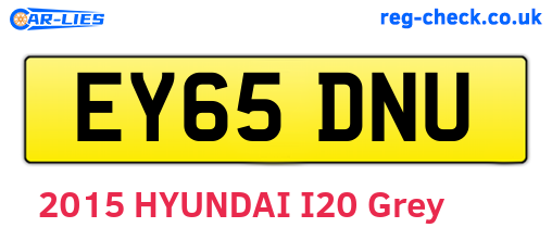 EY65DNU are the vehicle registration plates.