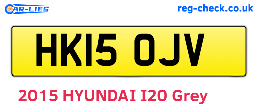 HK15OJV are the vehicle registration plates.