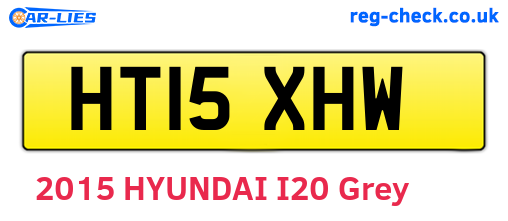 HT15XHW are the vehicle registration plates.