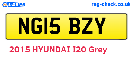 NG15BZY are the vehicle registration plates.