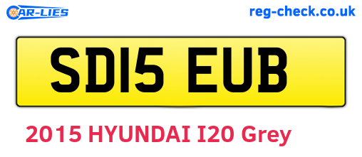 SD15EUB are the vehicle registration plates.