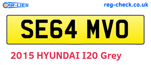 SE64MVO are the vehicle registration plates.