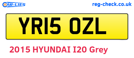 YR15OZL are the vehicle registration plates.