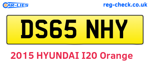 DS65NHY are the vehicle registration plates.
