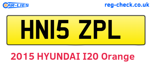 HN15ZPL are the vehicle registration plates.