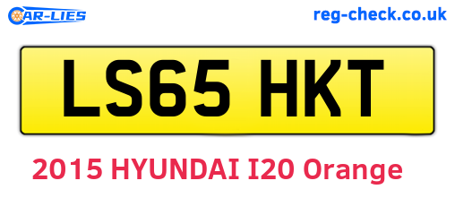 LS65HKT are the vehicle registration plates.
