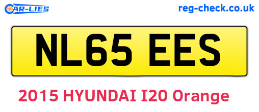 NL65EES are the vehicle registration plates.