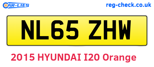 NL65ZHW are the vehicle registration plates.