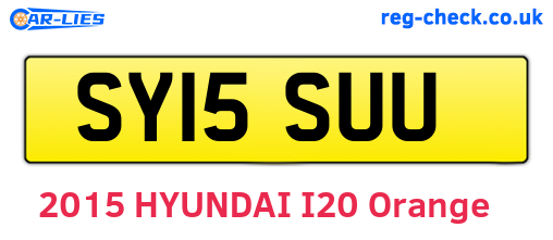 SY15SUU are the vehicle registration plates.