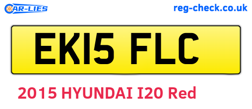 EK15FLC are the vehicle registration plates.