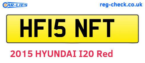 HF15NFT are the vehicle registration plates.