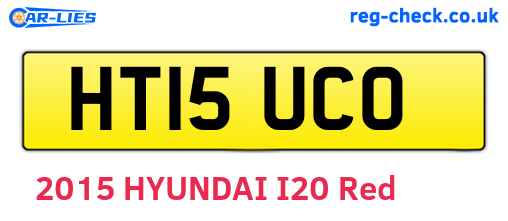 HT15UCO are the vehicle registration plates.