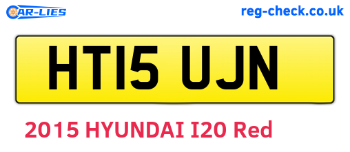 HT15UJN are the vehicle registration plates.