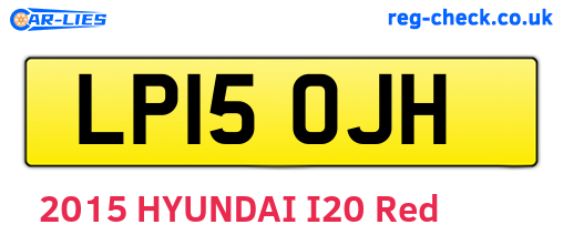 LP15OJH are the vehicle registration plates.