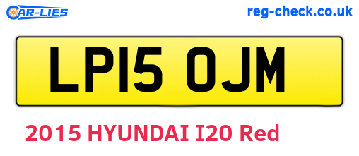 LP15OJM are the vehicle registration plates.