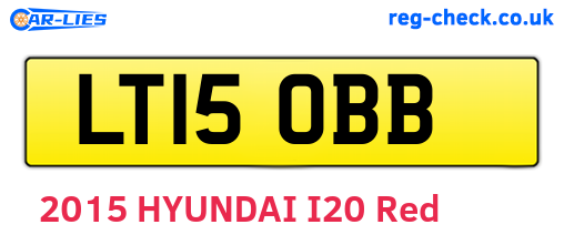LT15OBB are the vehicle registration plates.