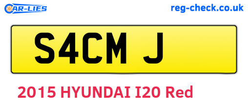 S4CMJ are the vehicle registration plates.