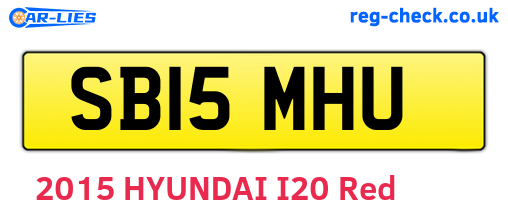 SB15MHU are the vehicle registration plates.