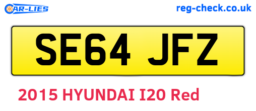 SE64JFZ are the vehicle registration plates.