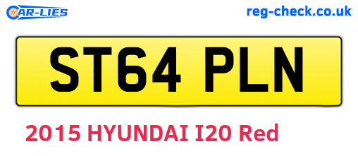 ST64PLN are the vehicle registration plates.