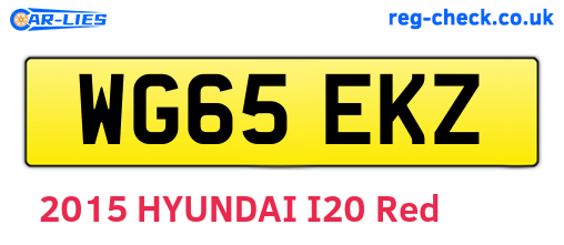 WG65EKZ are the vehicle registration plates.