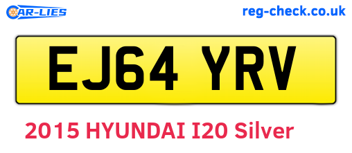 EJ64YRV are the vehicle registration plates.
