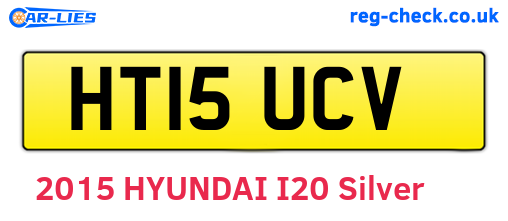 HT15UCV are the vehicle registration plates.