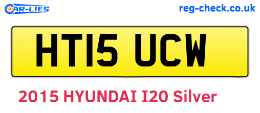 HT15UCW are the vehicle registration plates.