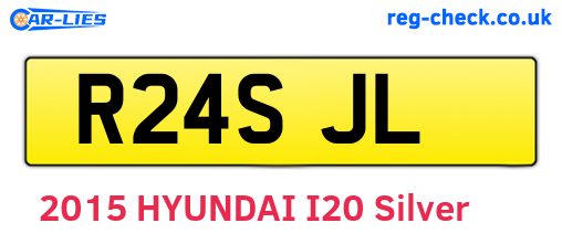 R24SJL are the vehicle registration plates.