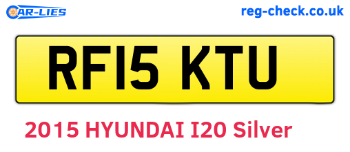 RF15KTU are the vehicle registration plates.