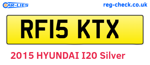 RF15KTX are the vehicle registration plates.