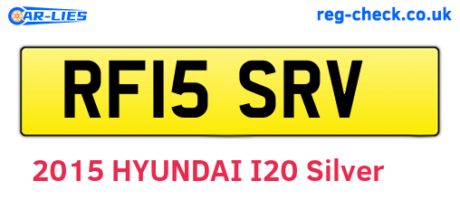 RF15SRV are the vehicle registration plates.