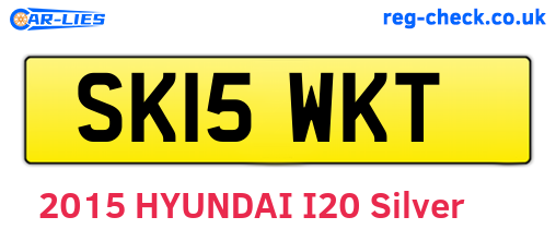 SK15WKT are the vehicle registration plates.