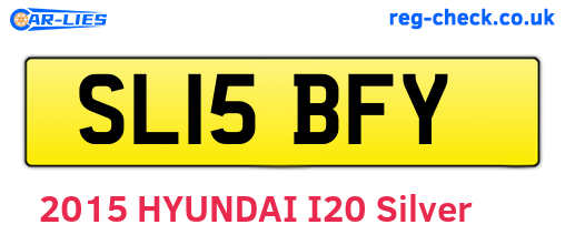SL15BFY are the vehicle registration plates.