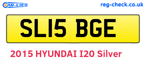 SL15BGE are the vehicle registration plates.