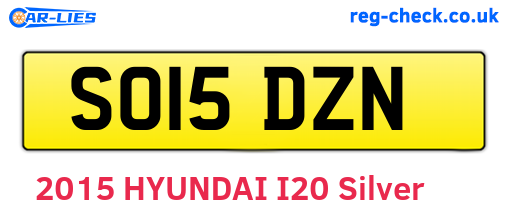SO15DZN are the vehicle registration plates.