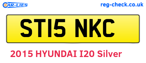 ST15NKC are the vehicle registration plates.