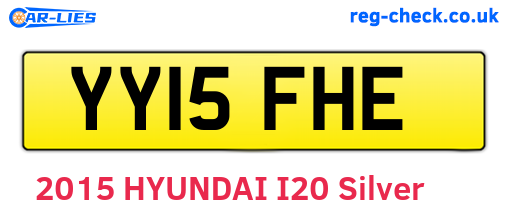 YY15FHE are the vehicle registration plates.