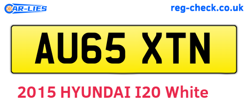 AU65XTN are the vehicle registration plates.