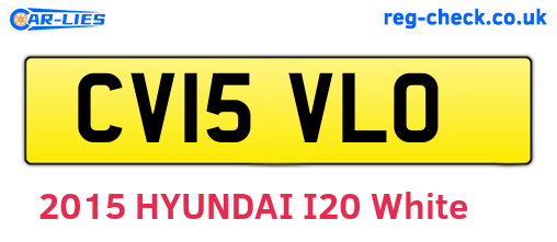 CV15VLO are the vehicle registration plates.