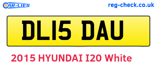 DL15DAU are the vehicle registration plates.